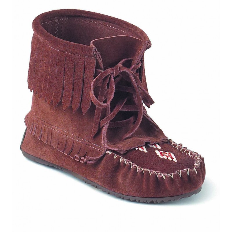 Women's MANITOBAH MUKLUKS Harvester Suede Lined Tall Moccasins in Copper